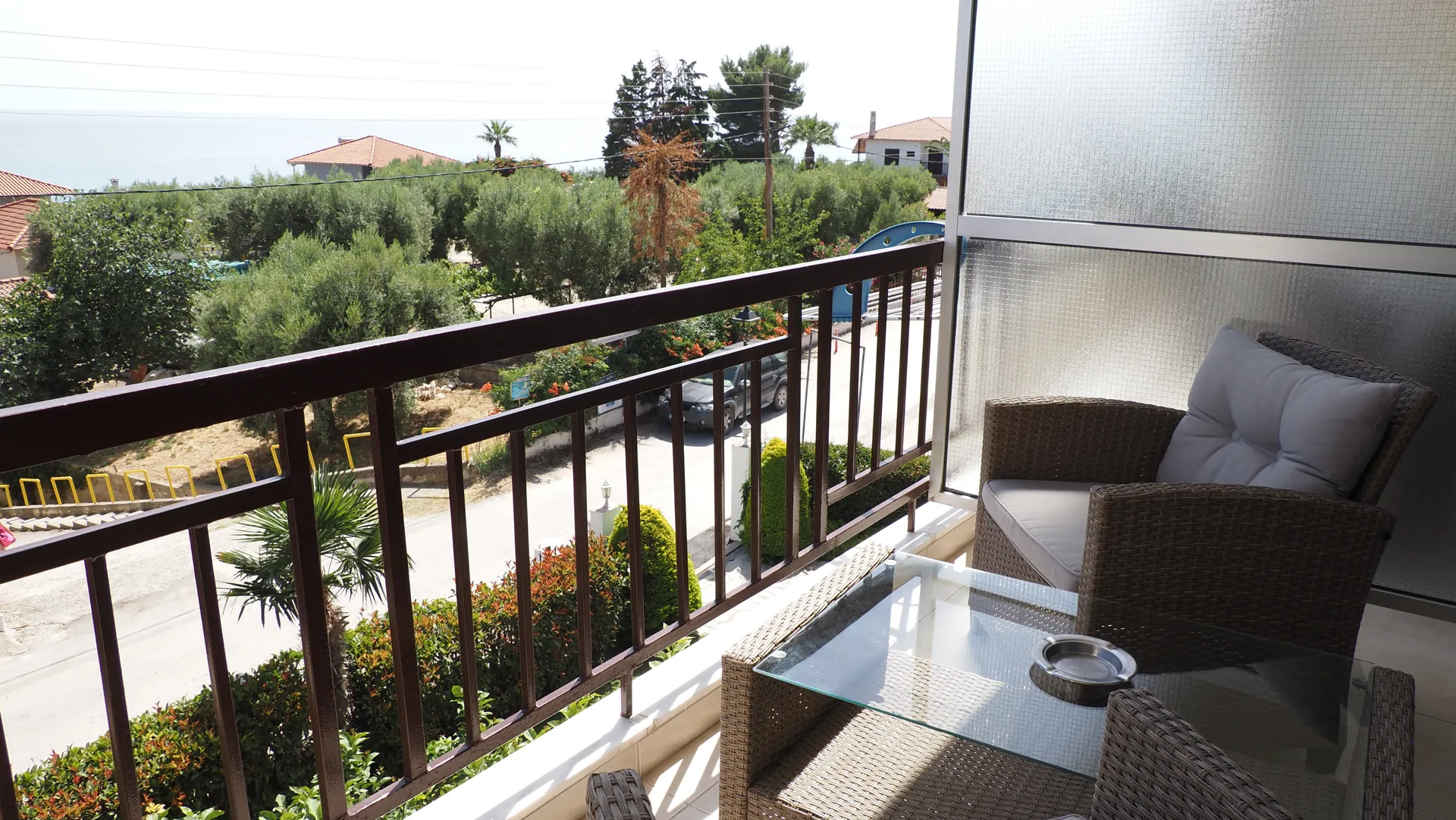 Tiara Holidays - Leonidas Apartments & Suites - Superior Studio Sea View - balcony